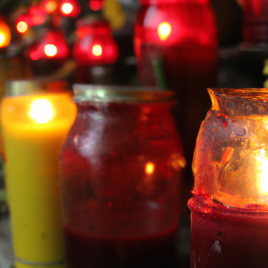 velas en cementerios de mexico